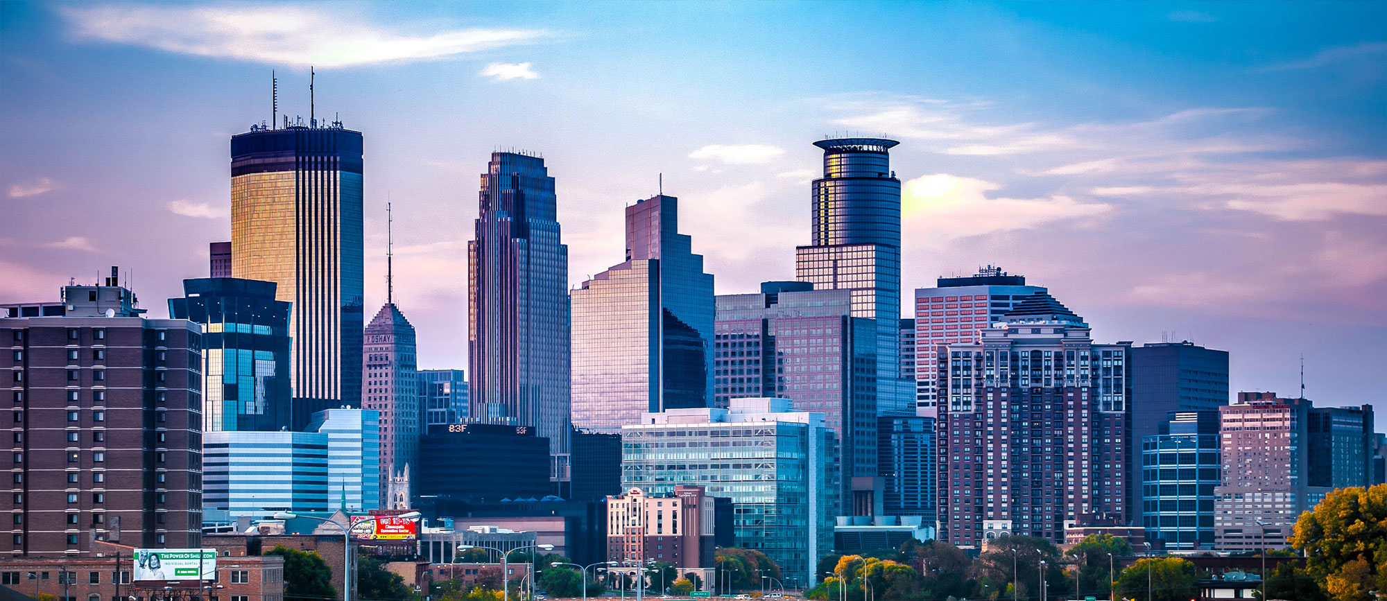 Minneapolis skyline view